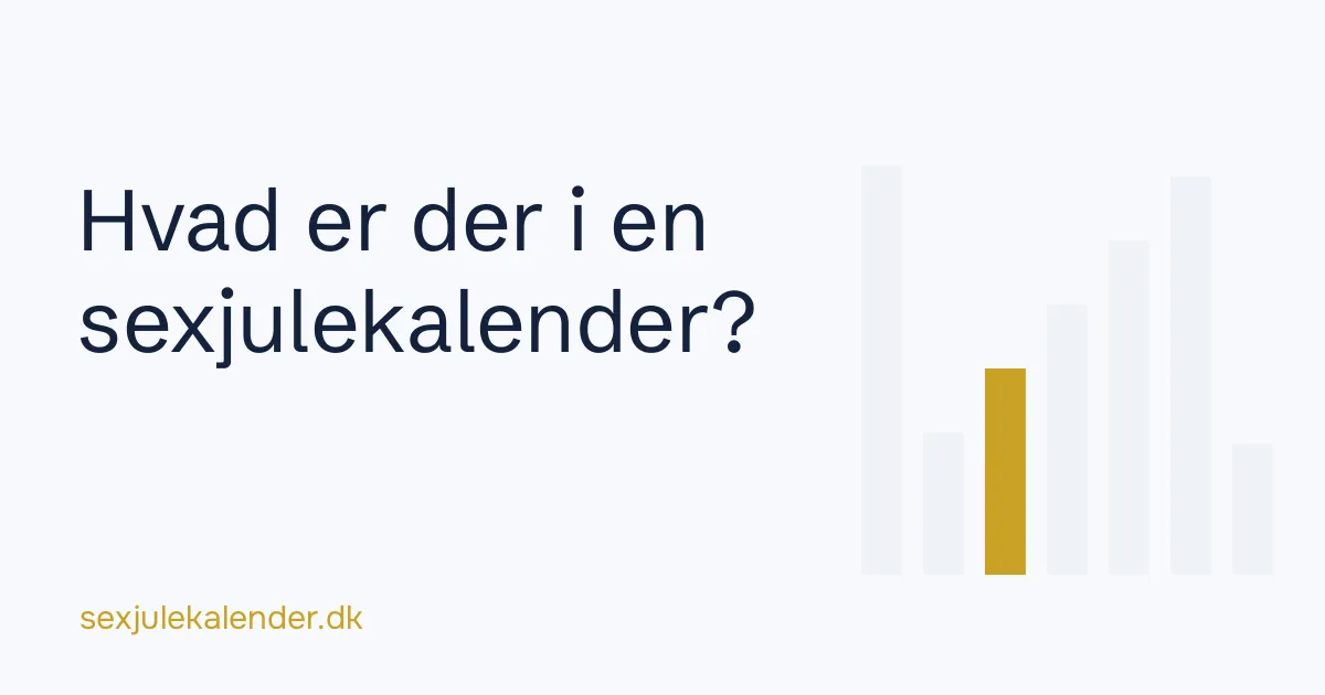 Hvad er der i en sexjulekalender: titelgrafik med guidens overskrift