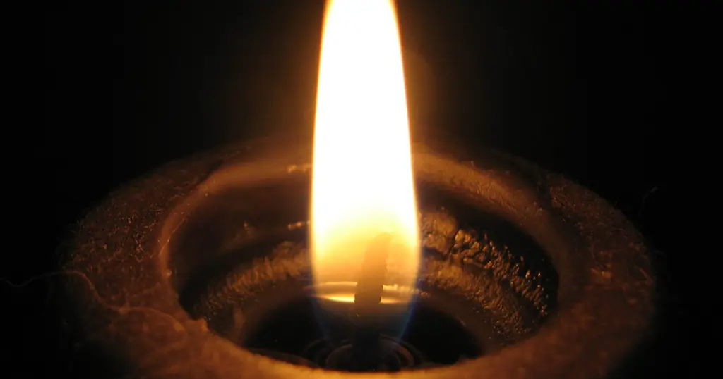 Lysets flamme tæt på